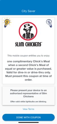 Slim Chickens app screenshot